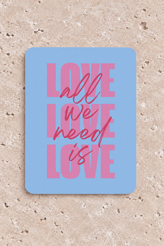 Carte "All we need is Love"