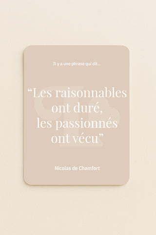 Carte "Passionnés"