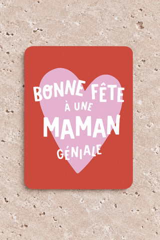 Carte "Maman Géniale"