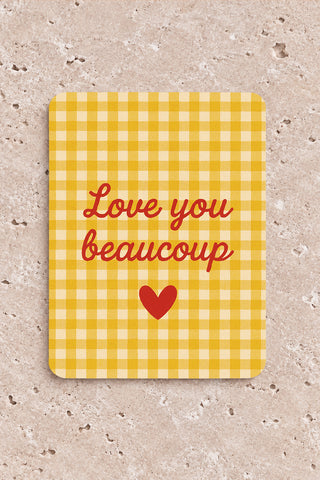 Carte "Love You Beaucoup"