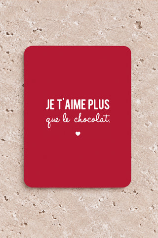 Carte "Amour Chocolaté"