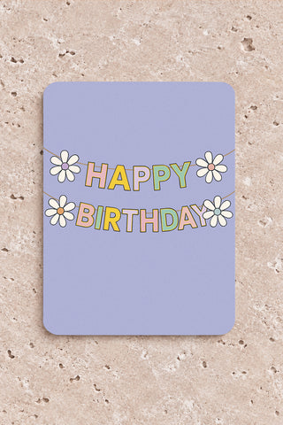 Carte "Fleurs de Birthday"