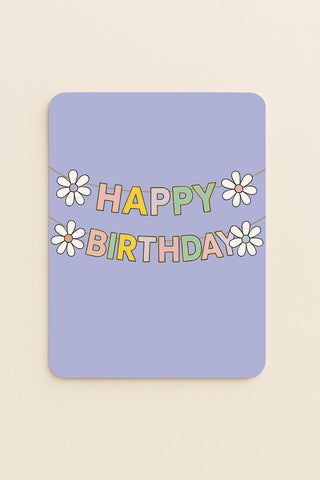 Carte "Fleurs de Birthday"